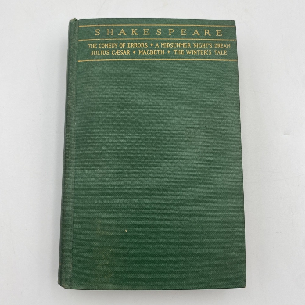 Vintage Shakespeare‎ by Douglas Bush 1935 Comedy of Errors Midsummer Caesar Etc